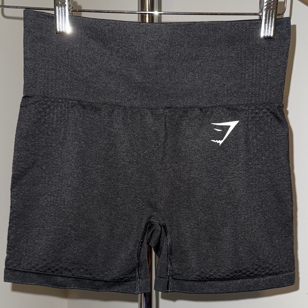 Gymshark Black Bike Shorts High Waist Stretch